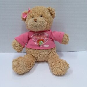 Veggie Tales Plush Bear Very Rare "God sees the beauty of your heart" Gund 12"